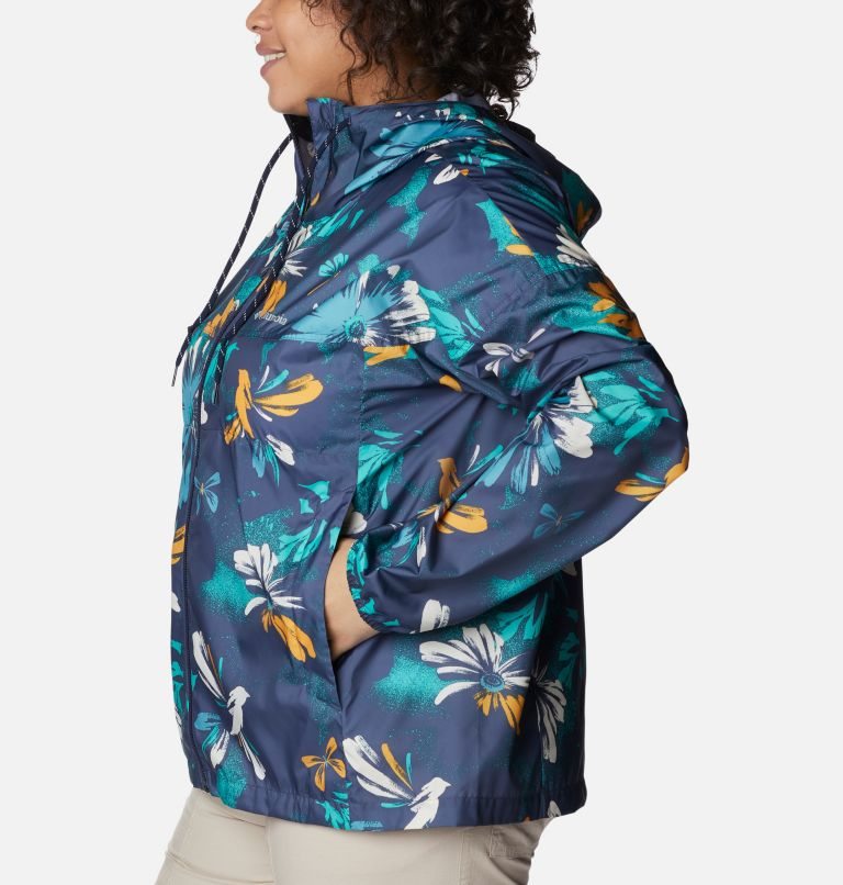 Jacheta Columbia Flash Challenger Novelty Windbreaker Dama Flori | Plus Size QAQM9ZAS8